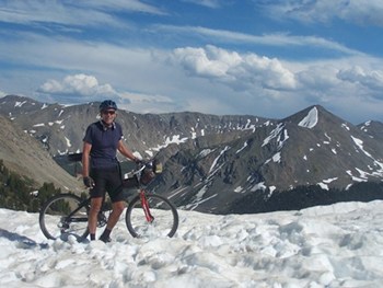 July 4th on top of Cottonwood Pass - Sawatch Range -
          Colorado