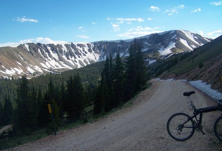 riding up the
                                  south side of Cumberland Pass