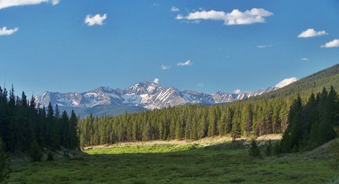 approaching
                                  Tincup from Cumberland Pass road