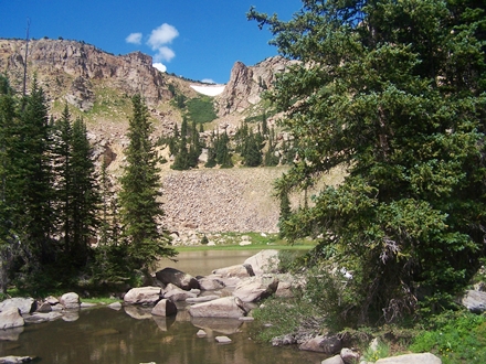 Douglass City, ghost town on east side of
                  Hagerman Pass