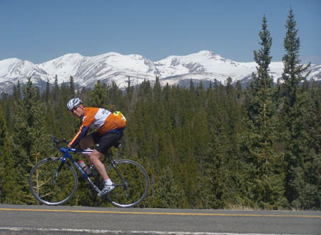 cycling Juniper Pass - Front Range -
                        Colorado