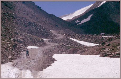 final
                                    climb on the east side of Mosquto
                                    Pass