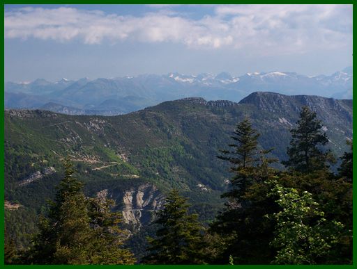 Col de
Bleine, view from summit to the north