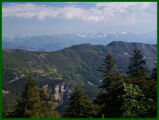 Col de
                            Bleine, view from summit to the north