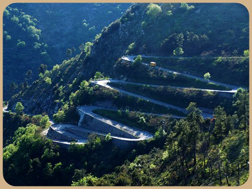 the switchbacks on Col de Braus