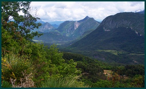 Col de Buis, view from south
side