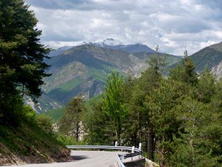 descending Col de St Raphael