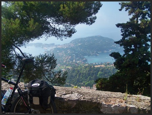 approach from Nice to
                          Col d'Eze