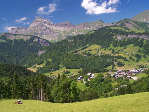 Chaine des Aravis from Col des Saises