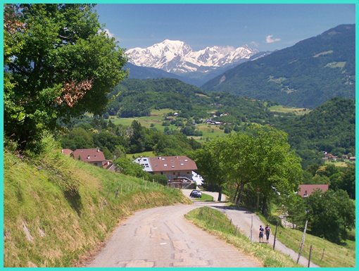 Colle de Tamie and Mont Blanc