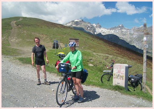 summit of Col
de Tende by bicycle