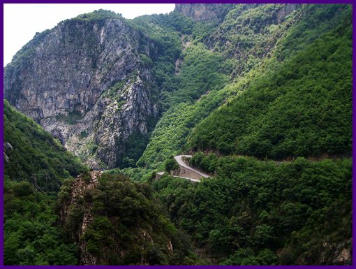 Gorge du Piaon, southern approach
                              to Col Turini