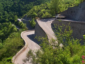 Col de
                              Turini, approach from Sospel