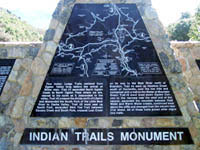 Indian Trails Monument on North
                          Ogden Pass