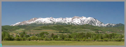 Wasatch Range from east side of Pineview Reservoir, while cycling North Ogden Pass